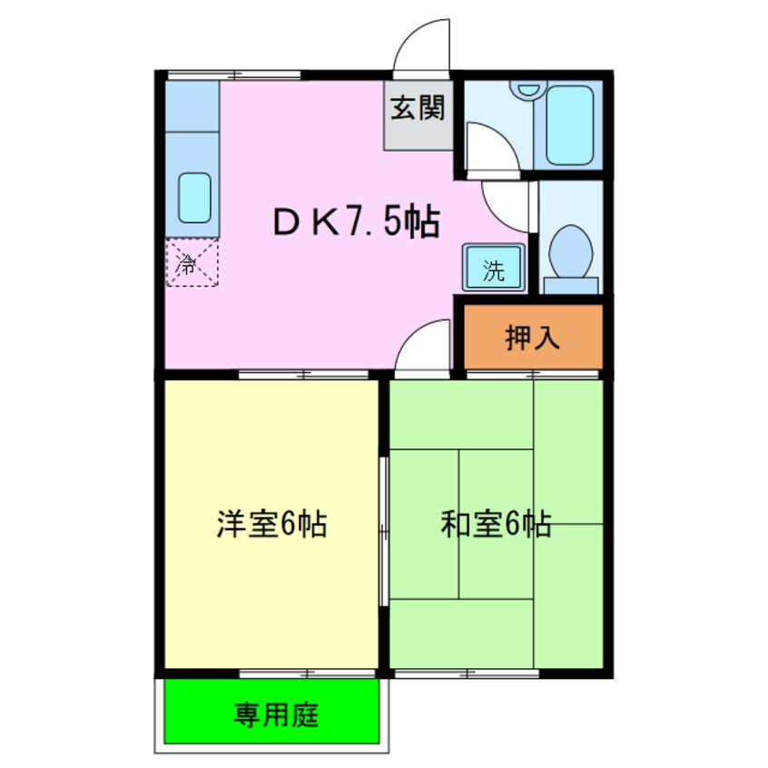 間取図 サンハイツ山田B