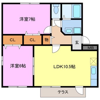 間取図 ペンションタカラ