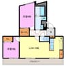 八幡マンション 2LDKの間取り