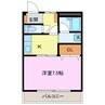 リヴィエール 1Kの間取り