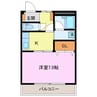 リヴィエール 1Kの間取り