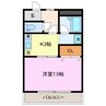 リヴィエール 1Kの間取り