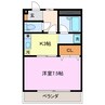 リヴィエール 1Kの間取り