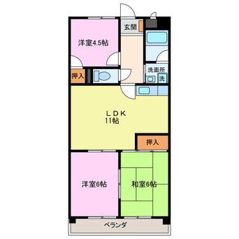 間取図 アメニティ　メイセイ
