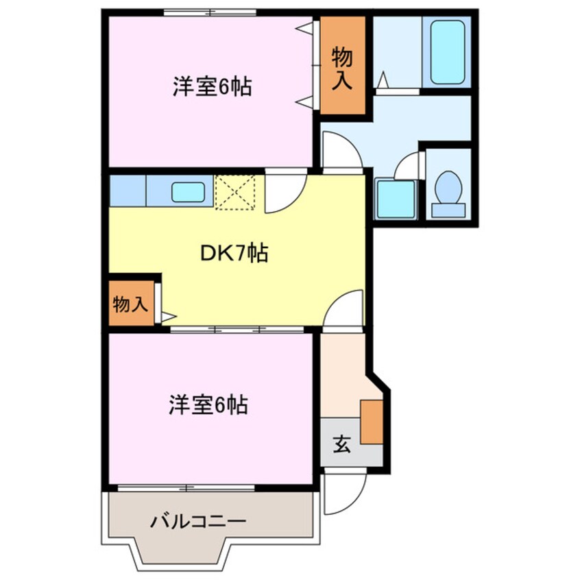 間取図 ドミールウエスト