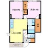 サンライトⅡ 2LDKの間取り