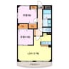グレイシャス甚目寺 2LDKの間取り