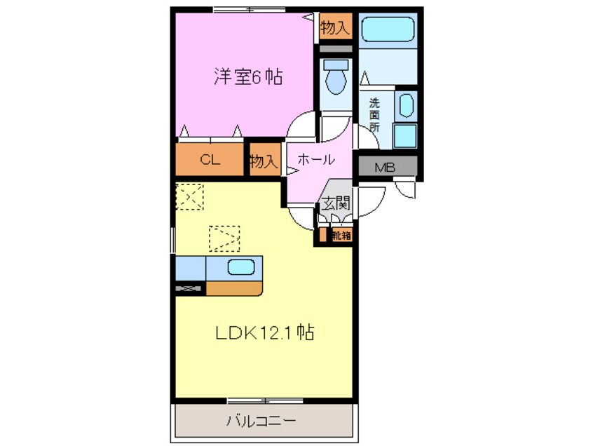 間取図 さくらアパートメントＡ棟