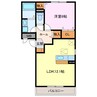 さくらアパートメントＡ棟 1LDKの間取り