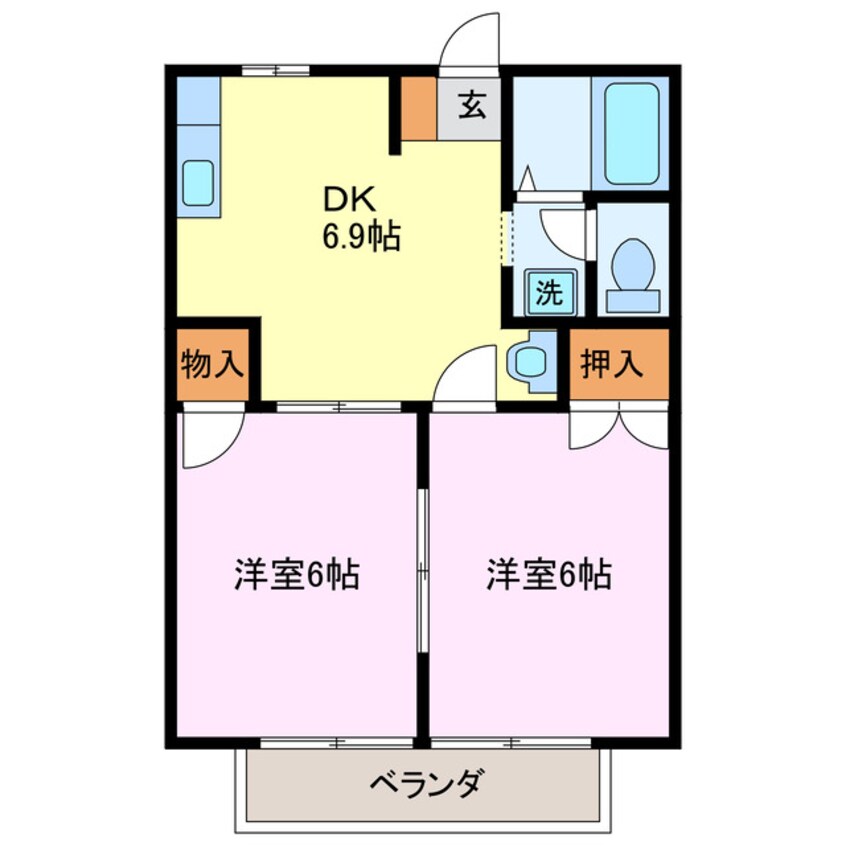 間取図 コーポスターガーデン