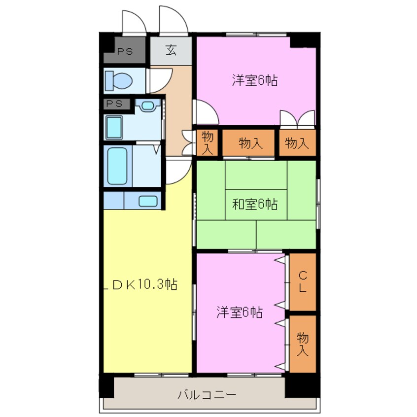 間取図 フレアシェルＫ