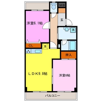 間取図 神ノ木ハイツ