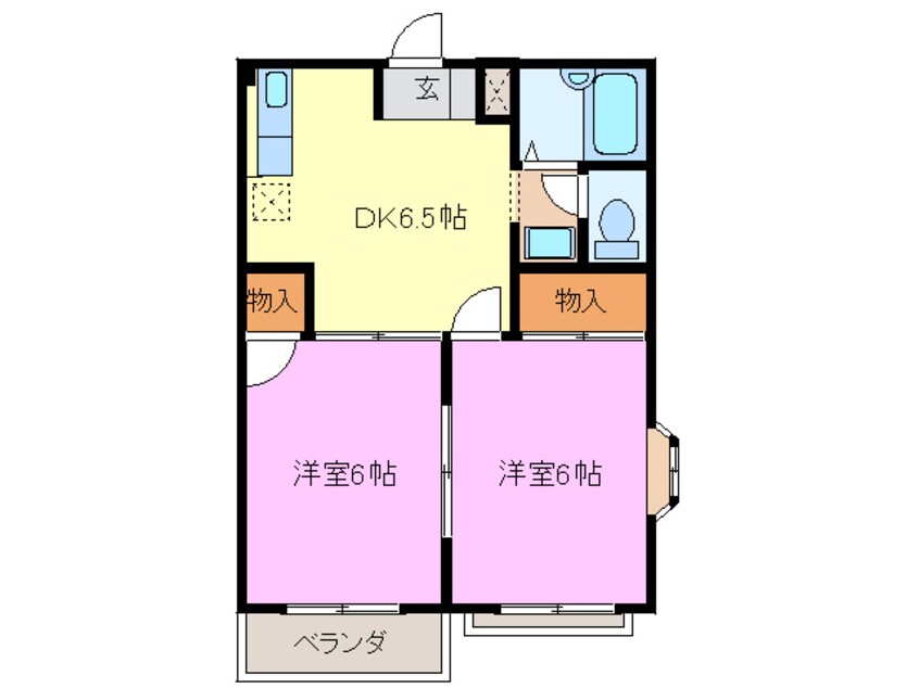 間取図 サンカーサ砂原