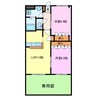 エスポアール 2LDKの間取り