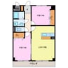 グランツ清須 2LDKの間取り