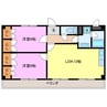 レージュ名西 2LDKの間取り