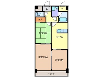 間取図 第５１オーシャンビル