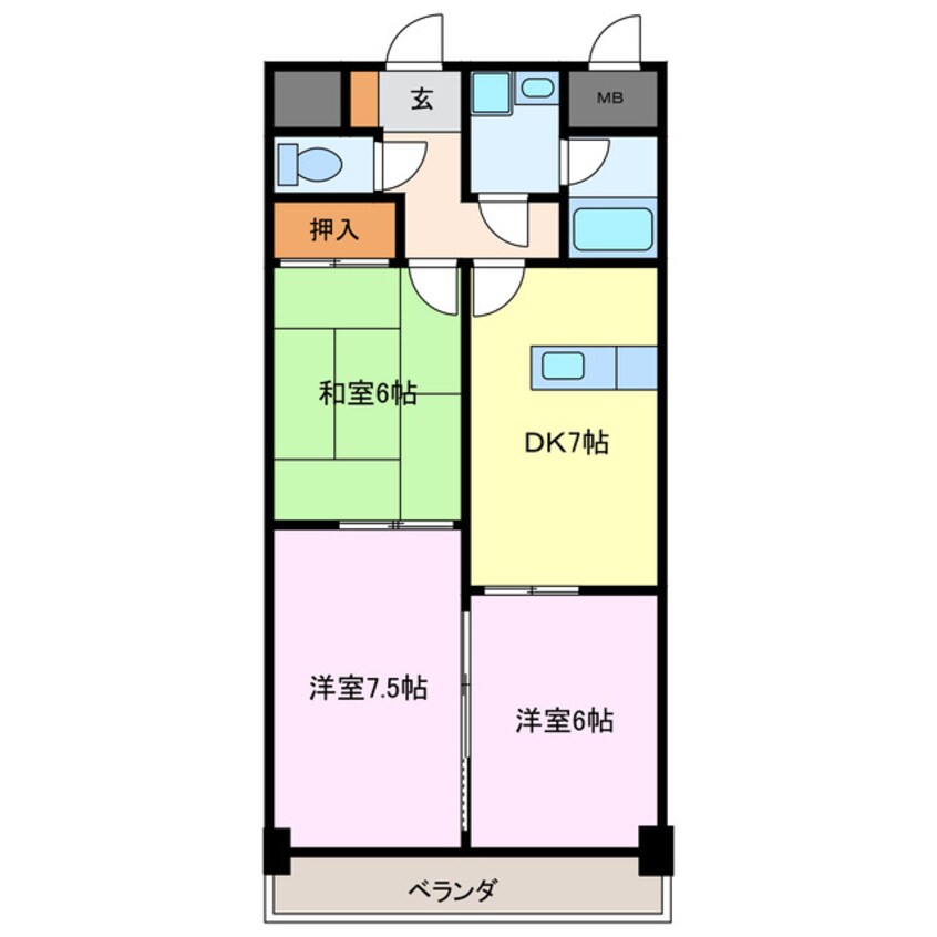 間取図 第５１オーシャンビル