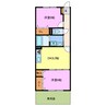 アスナロ２１ 2DKの間取り