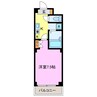 エクセレント栄光 1Kの間取り
