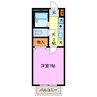 アビタシオン須ヶ口 1Kの間取り
