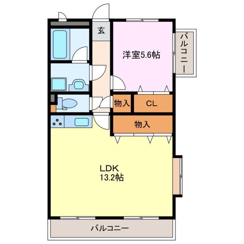 間取図 タウンサイドローズ