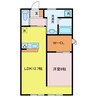 サンシャインⅡ 1LDKの間取り