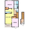 ハーモニーＡの間取図
