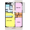 スターキャッスル 2LDKの間取り