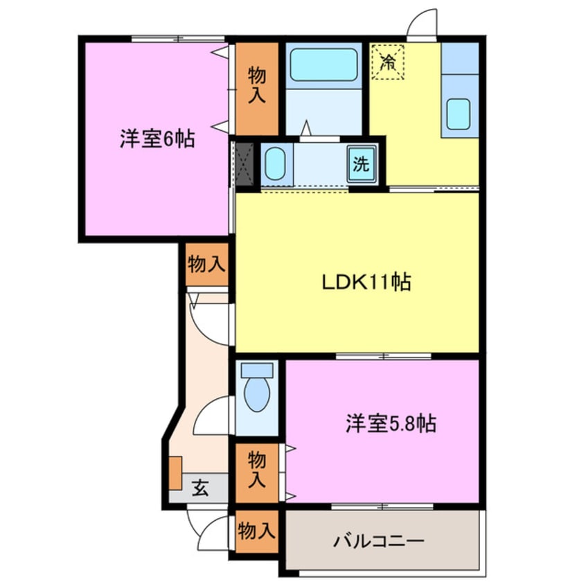 間取図 メゾン・ド・ソレイユⅠ