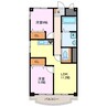 メゾンニシビ 2LDKの間取り