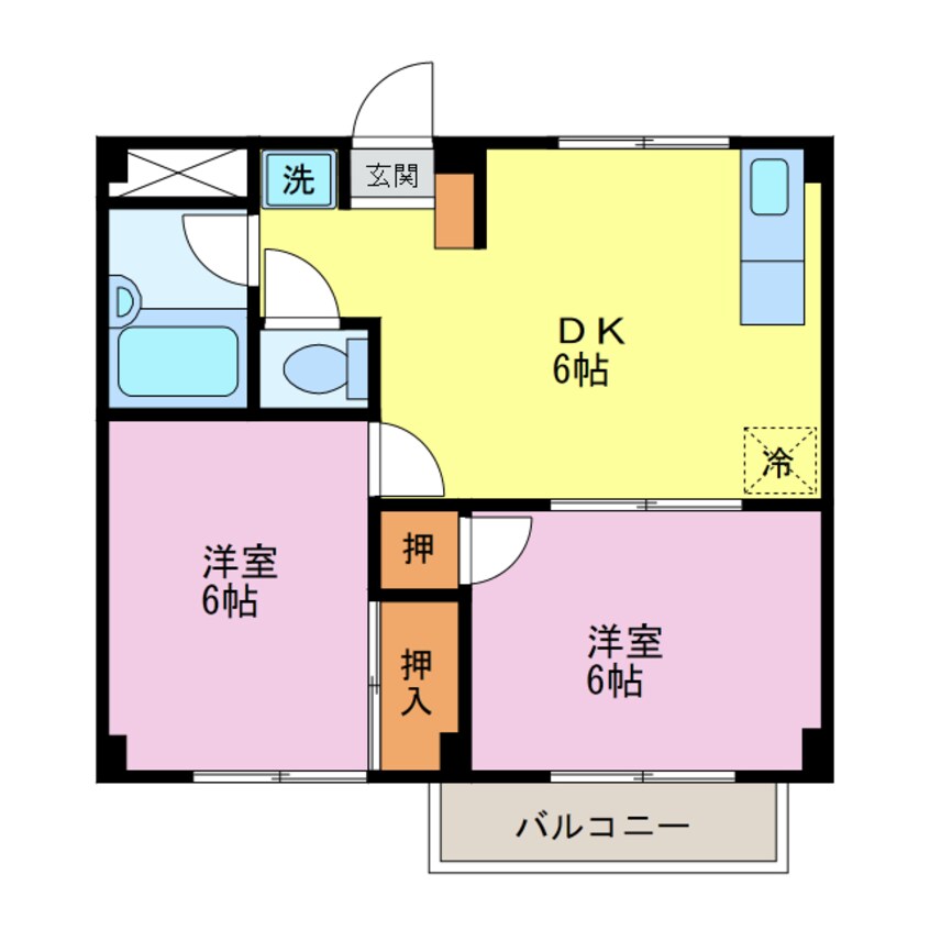 間取図 サンハイツたけだ