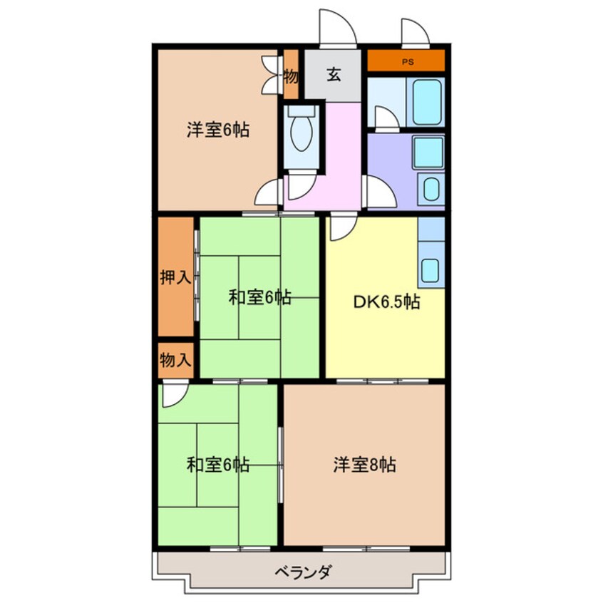 間取図 サンパーク上新