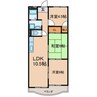 サンハイツ赤城 3LDKの間取り
