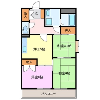 間取図 サンヴィラ花咲