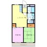 サンドピアリス 2LDKの間取り