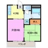 サンドミール 2Kの間取り