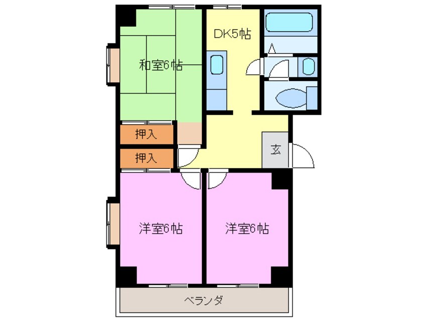 間取図 コーポ和泉Ⅲ