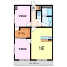 赤城マンション 2LDKの間取り