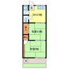 名古屋市営地下鉄鶴舞線/上小田井駅 徒歩25分 1階 築52年 2DKの間取り