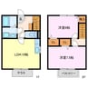 ラ　メイジュ 2LDKの間取り