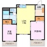 フローレンス山中 2DKの間取り