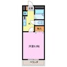 シャトーエトワール 1Kの間取り