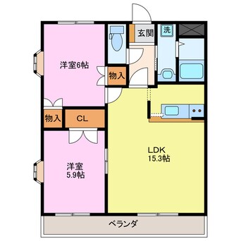 間取図 エメラルド・ノービレⅠ