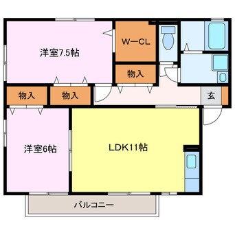 間取図 グランヴェールＡ