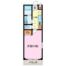 アスカⅡ 1Kの間取り