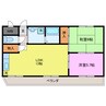 メゾンメリオール 2LDKの間取り