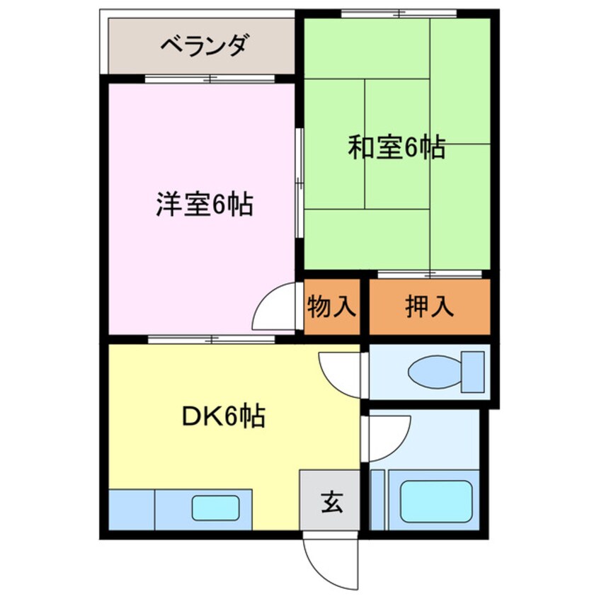 間取図 コーポやまだ