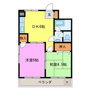 間取図 アポロ第一万恵マンション