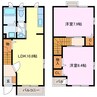 サンシャインスクエア 2LDKの間取り